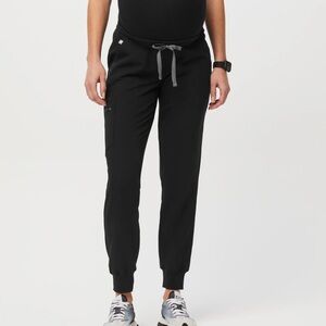 Figs Black Track Pants